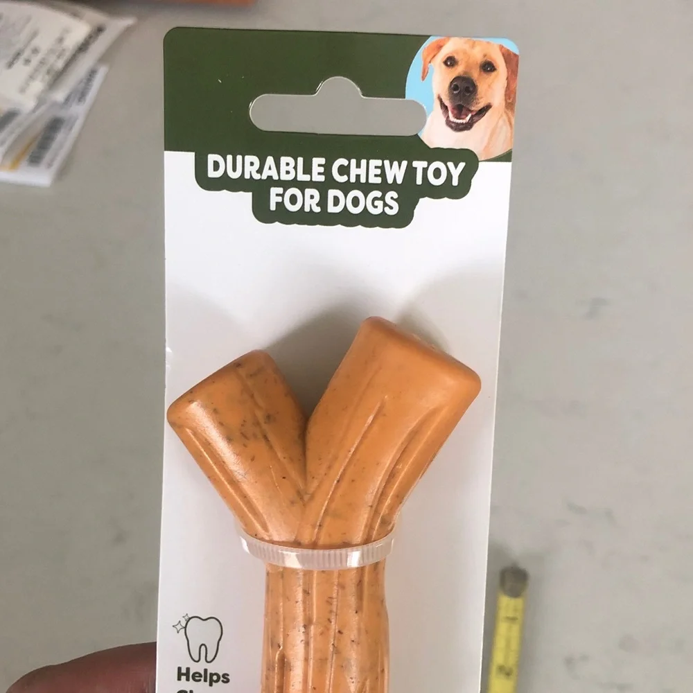 Peanut Butter Dog Chew Toy - Orange